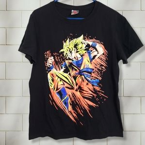 Dragon Ball Z Super Saiyan Goku Black T Shirt Size M Codigo Cotton